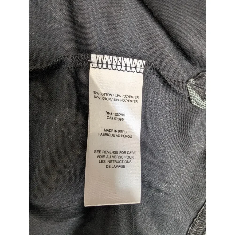 Travis Mathew Trek Tide Polo Shirt Mens Large Black Floral Golf Performance NWT - Picture 4 of 5